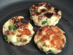 seaweed and samphire potato cakes