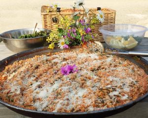 coastal foraging wild food paella