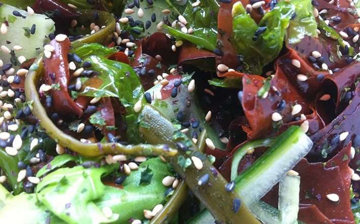 foraged seaweed salad