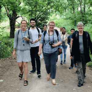 Corporate group on forage London wild food walk