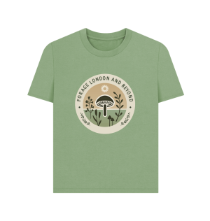 Mens T-shirt - Light Green Front Logo